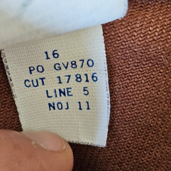 Vintage 90s Womens Gloria Vanderbilt 1991 Cotton Jeans Brown Sz 16 NWT Y2K RARE - Picture 10 of 12